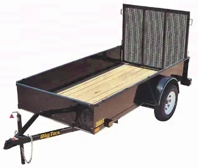 10ft Single Axle-3500lb Axle All Around Trailer-Solid Sides