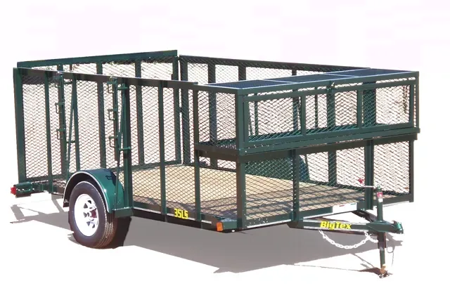 10 ft Single 3500lb Axle Landscape Trailer-High Sides
