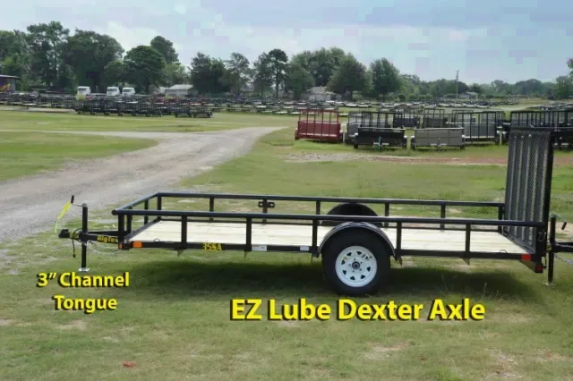 12ft SA Steel Utility Trailer w/ Ramp Gate