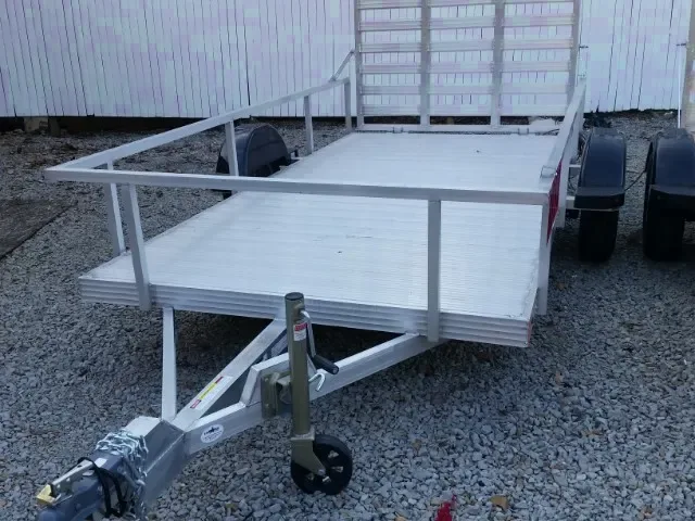 12ft All Aluminum Utility Trailer w/Ramp Rear Gate