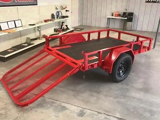 Red 8ft SA  Utility Trailer w/Gate