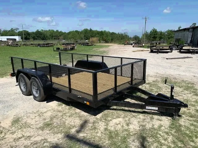 2 Foot Mesh Sides 14ft Utility Trailer