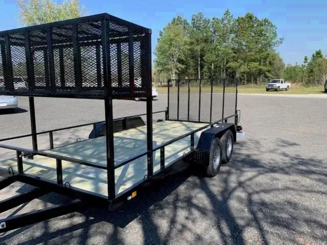 16FT Landscape Trailer w/Locking Tool Box