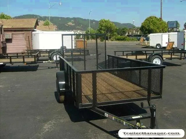 10ft Utility Trailer w/High Expanded Metal Sides