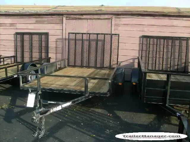 10ft Utility Trailer w/Expanded Metal Rear Gate