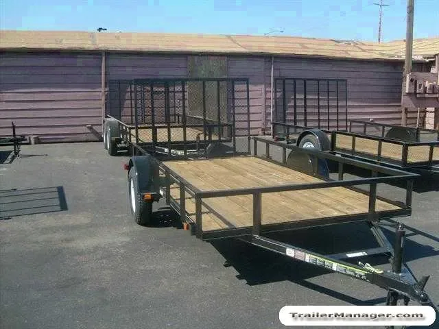 12ft SA Utility Trailer w/Ramp Gate