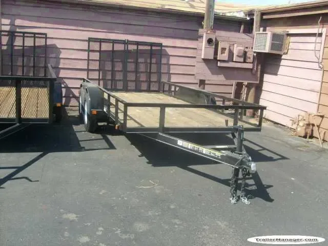 14ft Tandem 3500lb Axle Utility Trailer w/Gate