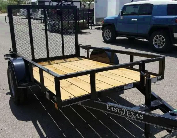 Black Wood Deck  10ft  S/A Utility Trailer
