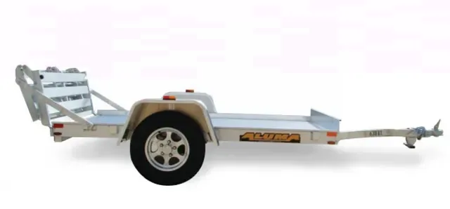 8FT ALUMINUM UTILITY TRAILER W/BI-FOLD GATE