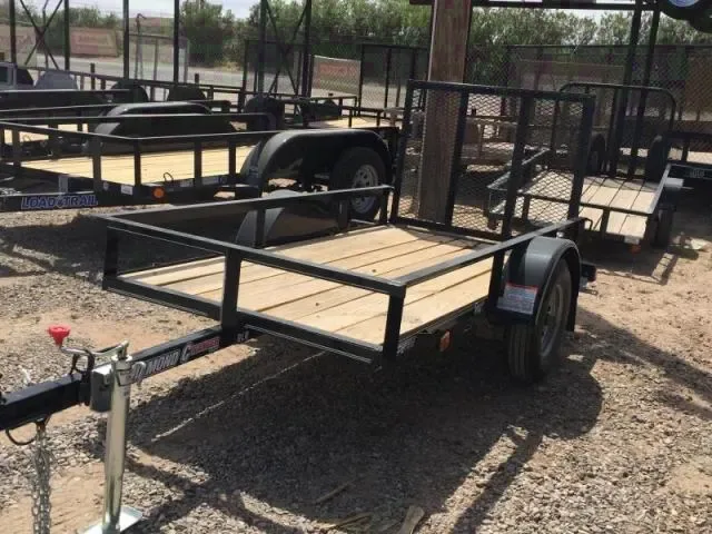 8ft Black SA Utility Trailer