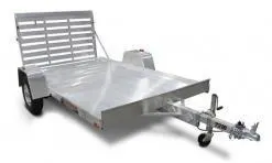 10ft Lightweight Silver Utility Trailer