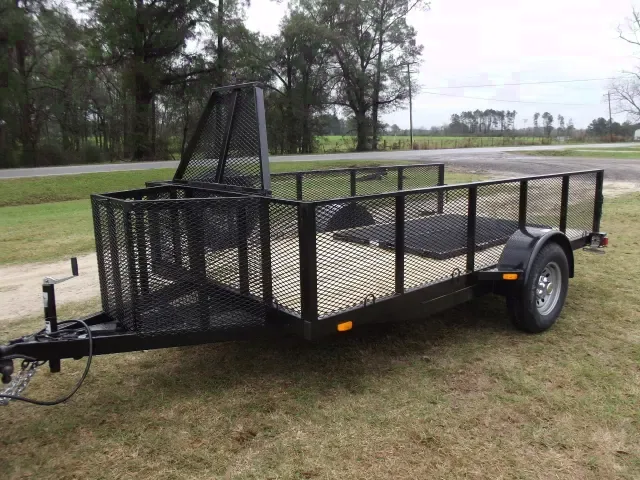 12ft Landscape Utility Trailer w/2 Foot Expanded Metal Sides