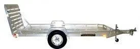 12ft Silver Utility Trailer w/Rear Tailgate