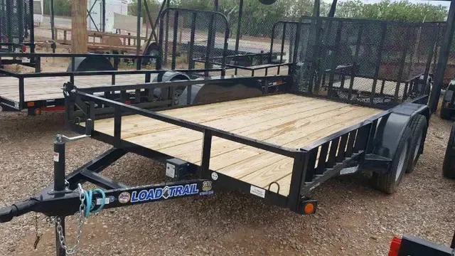14ft T/A Utility Trailer Wood Deck