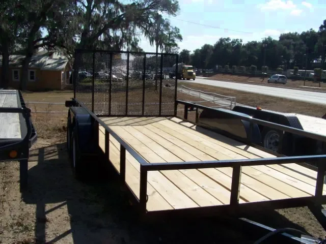 16ft TA Bumper Pull Utility Trailer