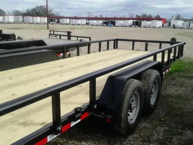20FT UTILITY TRAILER BLACK STEEL FRAME