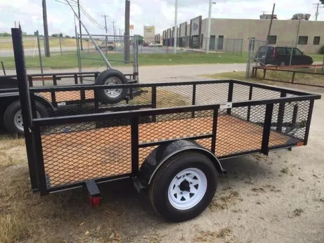 10FT UTILITY TRAILER W/TALL EXPANDED METAL SIDES