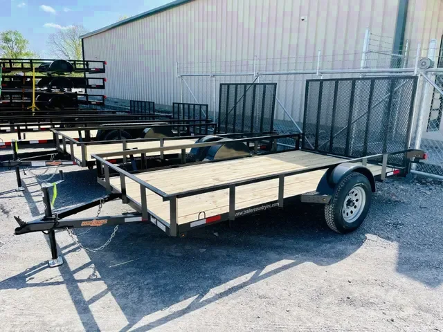 2026 Brand NEW 76" x 12' UTILITY TRAILER with Fold Down Ramp Gate, Single Axle