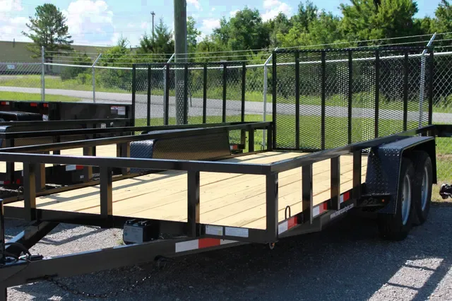 2026 Brand New 76" x 16Ft Utility Trailer with 48" Removable Rear Metal Ramp Gate