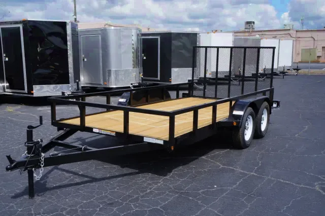 14ft Utility Trailer w/Sand Foot On Jack