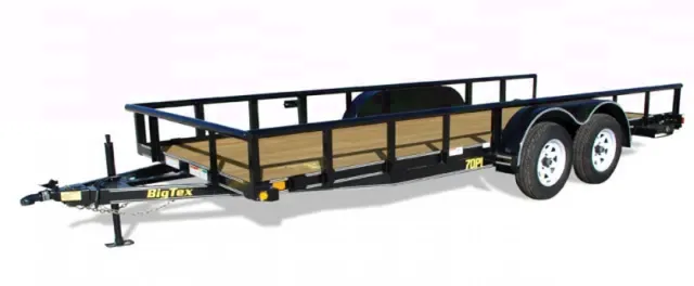 18ft Pipe Top Utility Trailer w/Rear Gate
