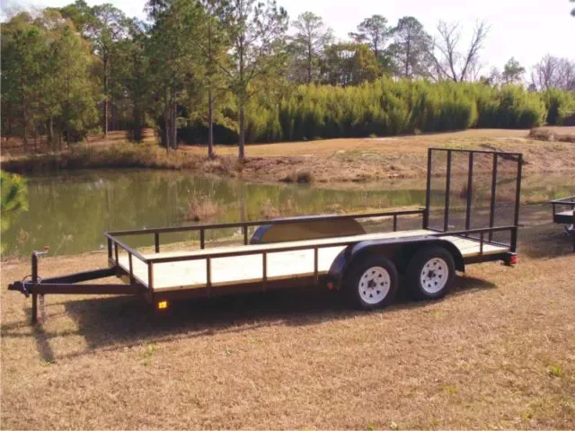 16Ft TA  Utility Trailer W/Ramp Gate