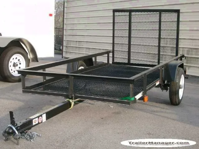 8ft Utility Trailer w/Mesh Deck