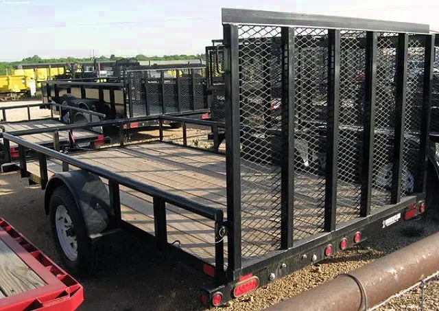 Utility Trailer 12ft Single Axle-Black Frame