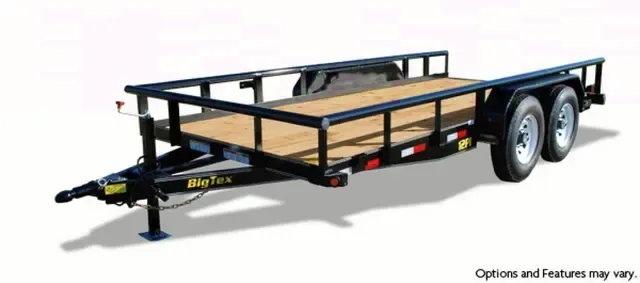 20ft Heavy Duty Pipe Tandem Axle-2-7000LB Axles