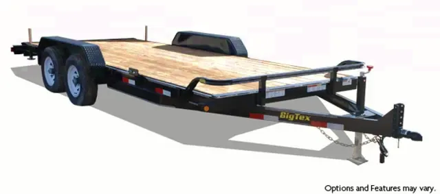 Tandem Axle 18ft  Equipment Trailer-Two 7,000# EZ Lube Axles w/Electric Brakes