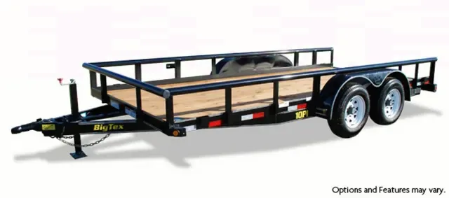 Tandem Axle 18ft Utility Trailer - AXLES: Two 5,200# EZ Lube w/Electric Brakes