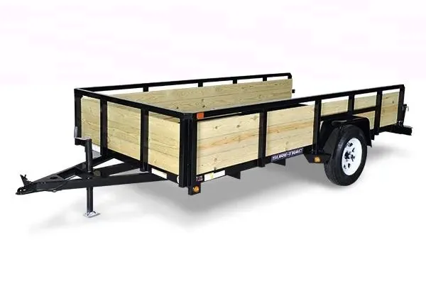 Black 10ft 3-Board High Side Utility Trailer
