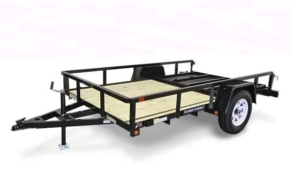 8ft Utility Trailer, Spring Assist Ramp Gate