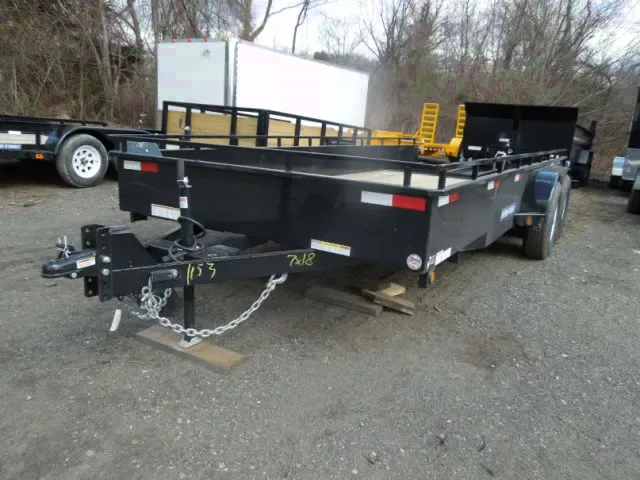 High Side 16ft wood deck  Utility trailer
