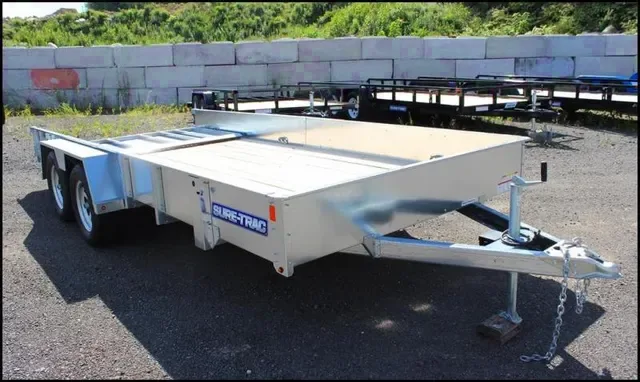 Silver 16ft Steel Utility Trailer