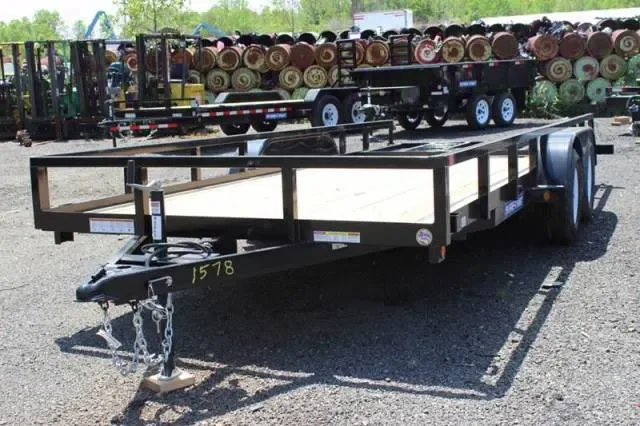 Black 16ft Utility Trailer w/Rear Gate