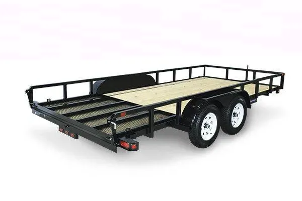 16ft Steel Pipe Top Utility Trailer