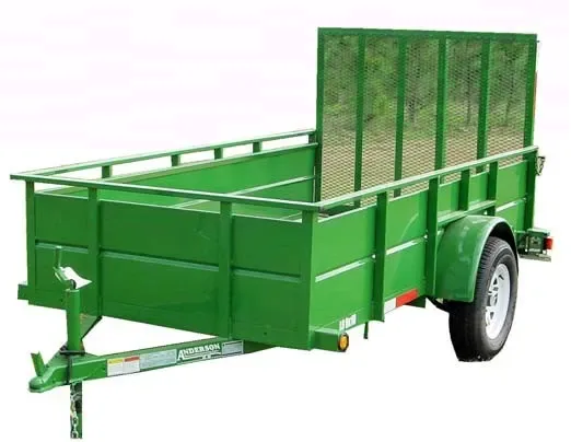10ft SA Green Utility Trailer w/Solid Sides