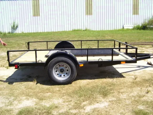 10ft Black BP Open SA Utility Trailer