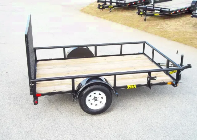 8ft Wood Deck Utility Trailer w/Rear Gate