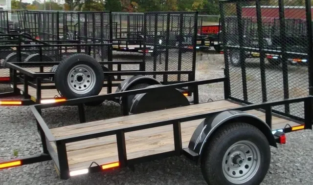 8ft SA Black Utility Trailer