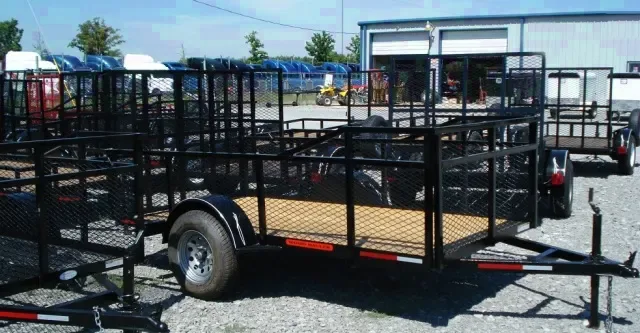 8ft Utility trailer w/expanded metal sides