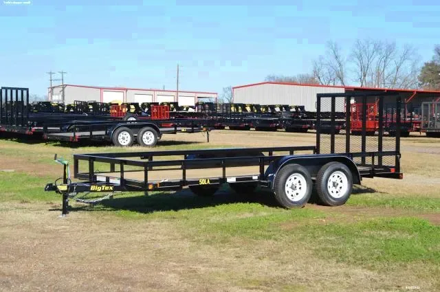 12ft Tandem 3500lb Axles Utility Trailer Wood Deck