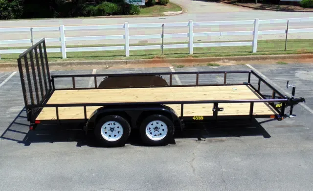 16ft Black Steel Utility Trailer w/Gate