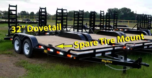 16ft Tandem 5200lb Axle Equipment Trailer w/Treated Wood Deck