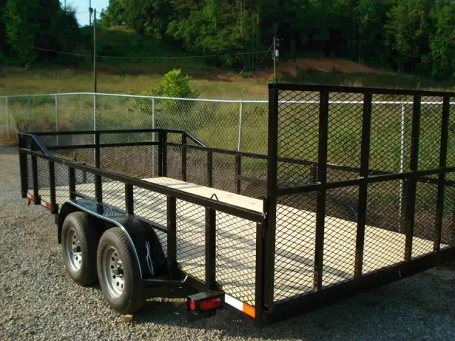 18ft Landscape Trailer w/Rear Gate