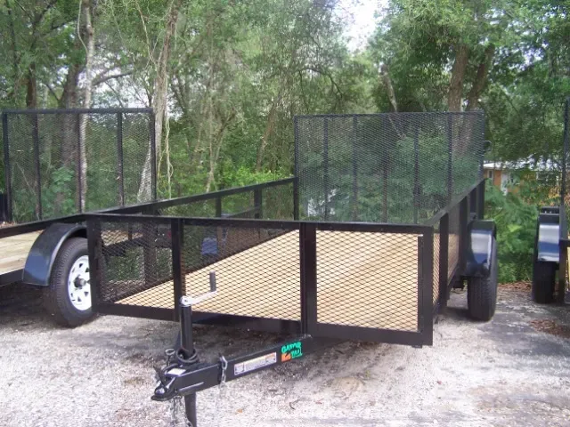 12FT LANDSCAPE TRAILER-HIGH SIDES