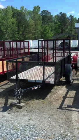 10ft Utility Trailer w/Expanded Metal Tall Sides