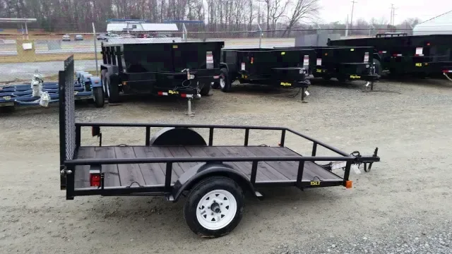 8ft SA Black Steel Frame Utility Trailer