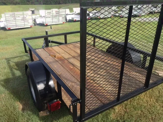 8ft Black SA Utility Trailer
